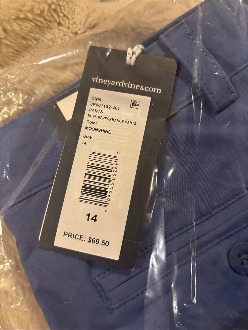 Vineyard Vines Slim Fit Boy’s Pants in Blue